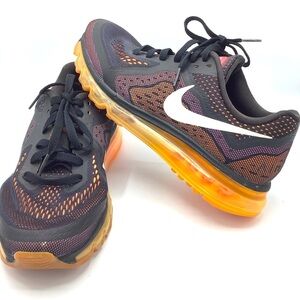 Nike Air Max Black and Orange Women's Sneakers